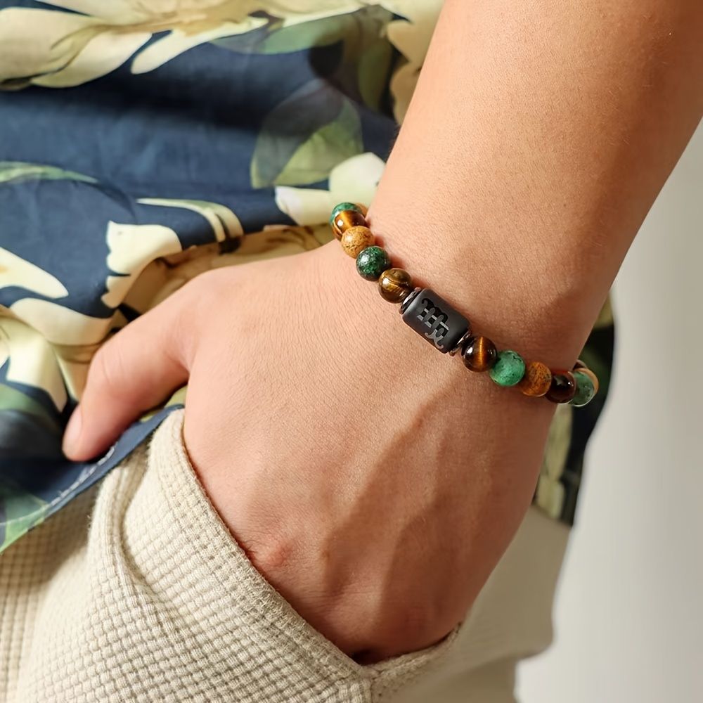 Zodiac Charm Personalized Bracelets For Men - Image 2