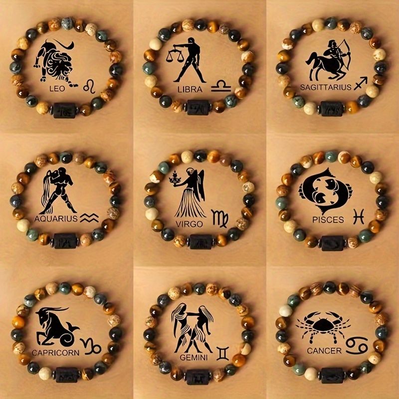 Zodiac Charm Personalized Bracelets For Men - Image 5