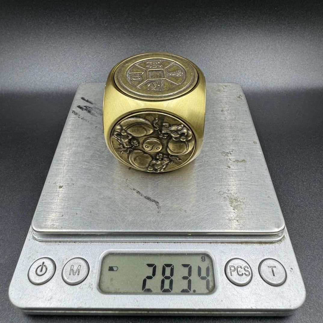 Large Pure Copper Fingertip Spinning Rubik's.. - Image 5