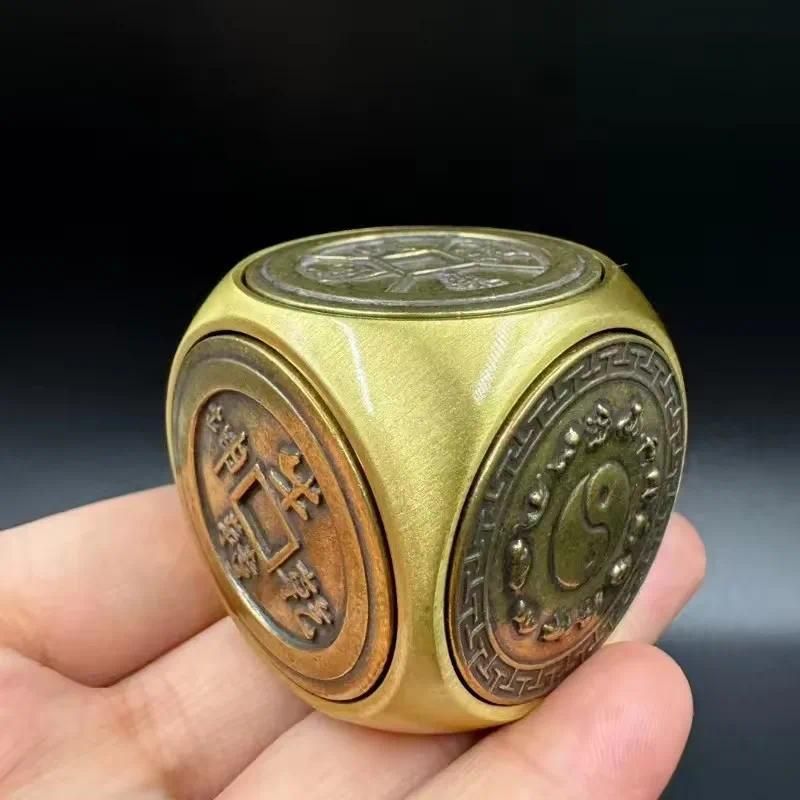 Large Pure Copper Fingertip Spinning Rubik's.. - Image 2