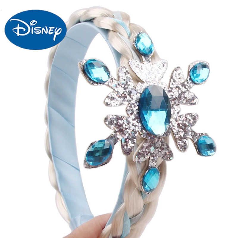 Disney Frozen Princess Elsa Headband Snowflake Tiara Wig Braid view 2