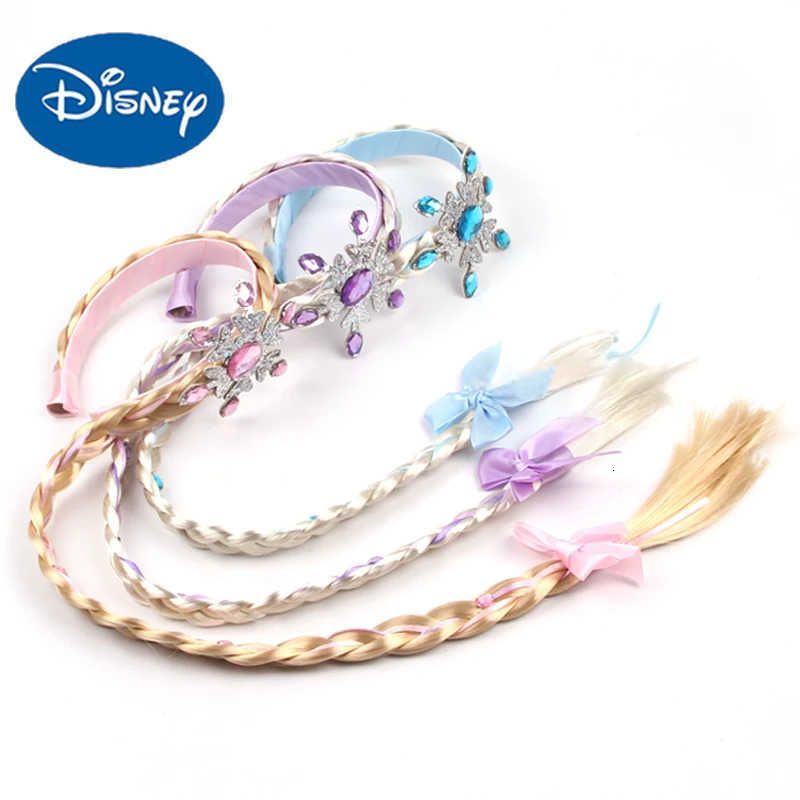Disney Frozen Princess Elsa Headband Snowflake Tiara Wig Braid detail view 3