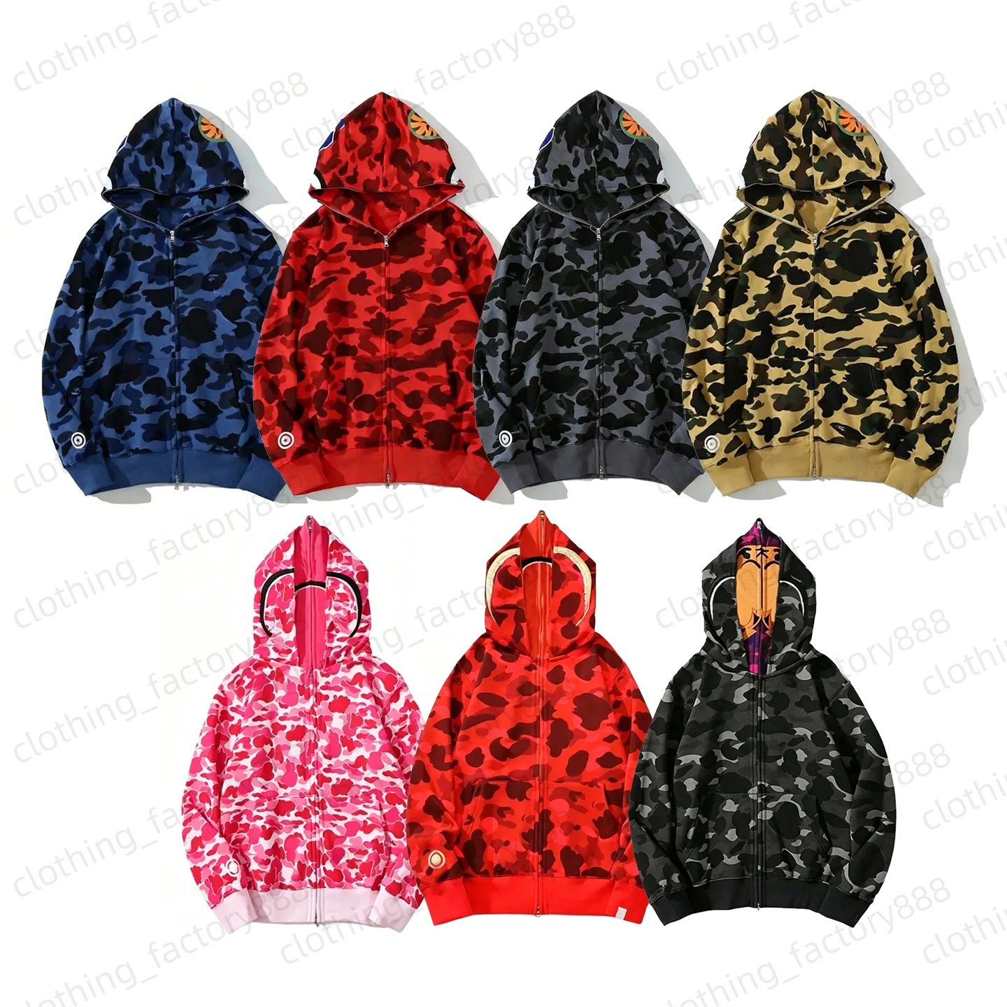 Mens Cotton Shark Zip Up Hoodie Jacket, Pullover... From Clothing_factory888 Vendor, &Price; | DHgate.Com