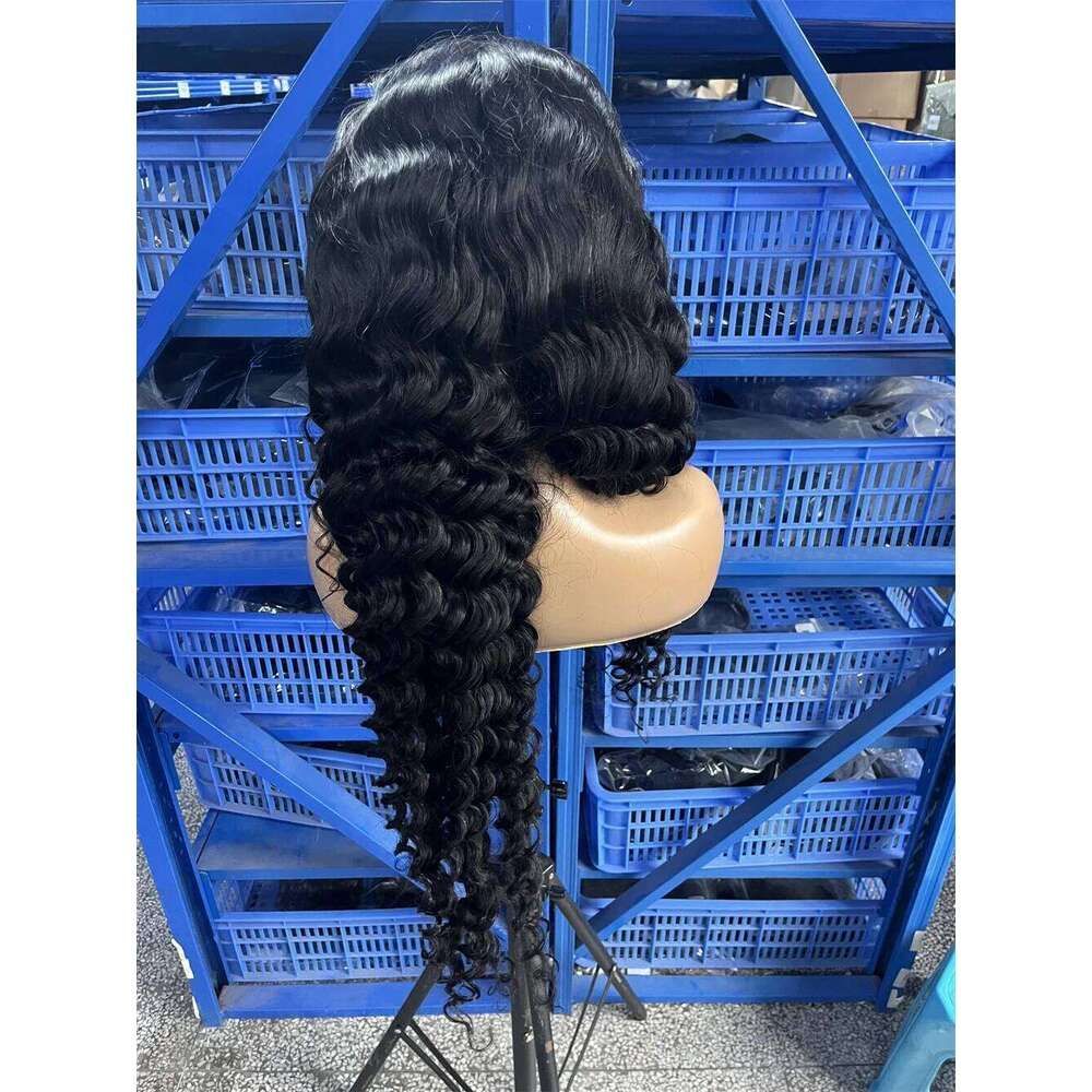 13X6 HD 30 40 Inch Loose Curly Front 100% Human detail view 1