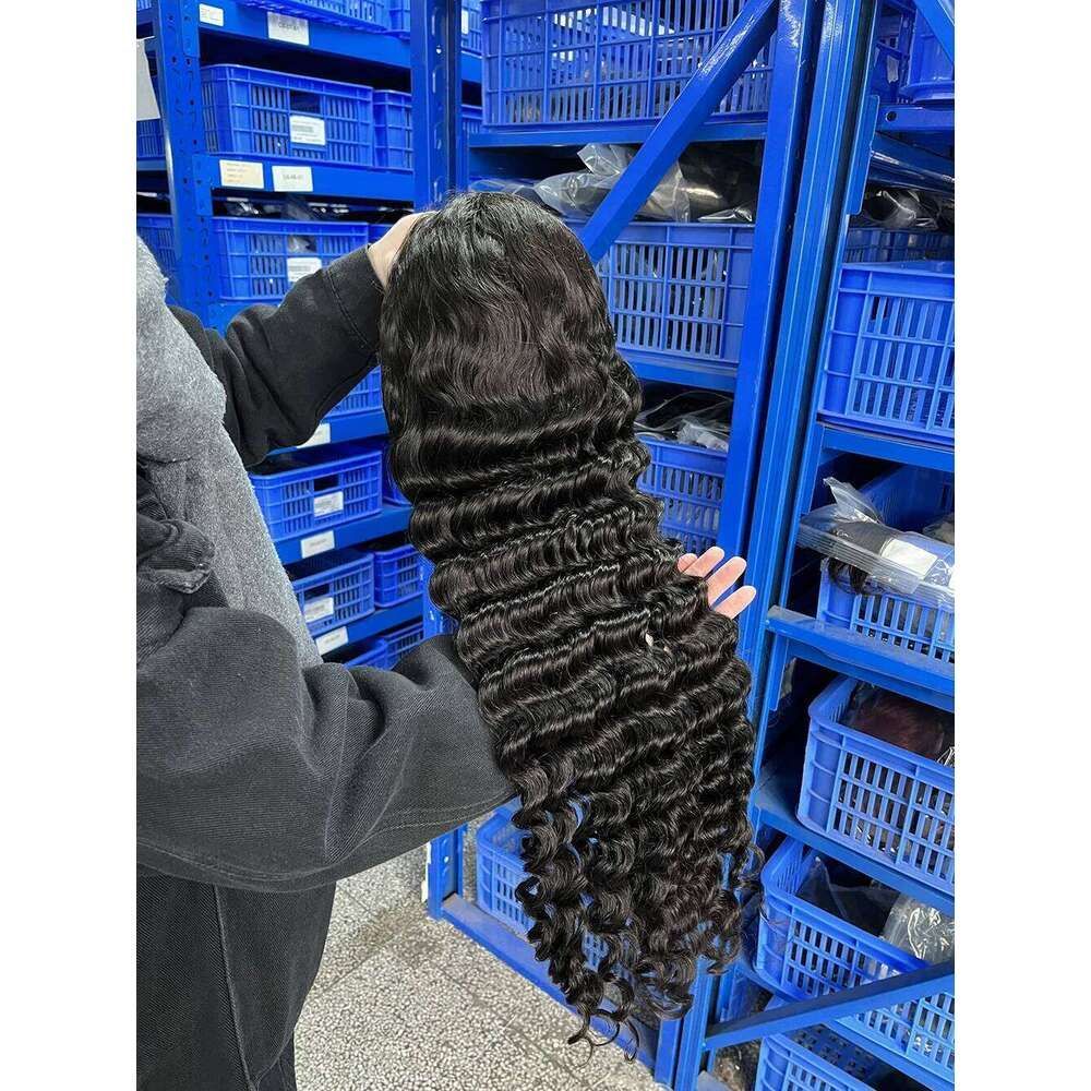 13X6 HD 30 40 Inch Loose Curly Front 100% Human detail view 4