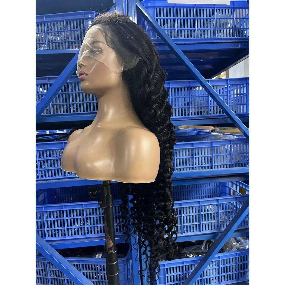 13X6 HD 30 40 Inch Loose Curly Front 100% Human detail view 2