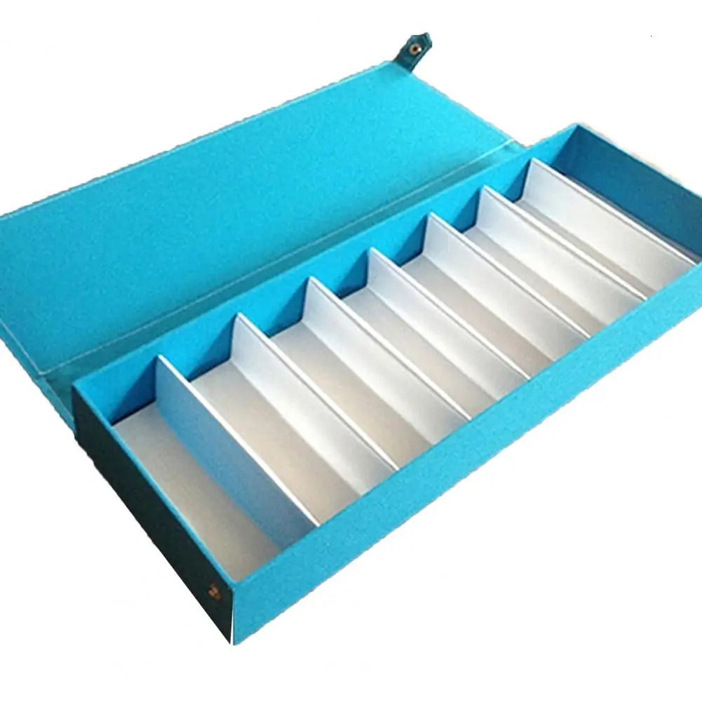 Black Plastic 8-Grid Eyeglass Organizer Case, Slotted Sunglass Storage Box for Women Sunglasses Cases