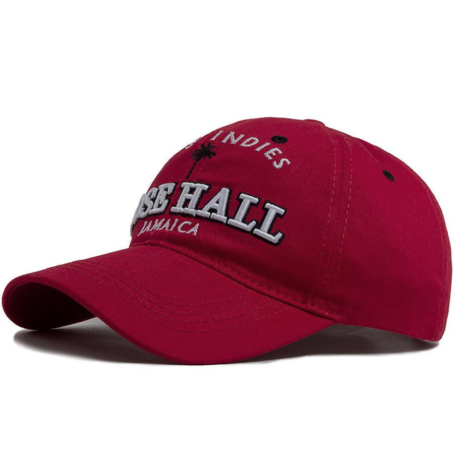 2026 Rose Hall Jamaican Style Embroidered Baseball For Daily Wear Adjustable Casual Duckbill Cap Free Shipping_voghion.com