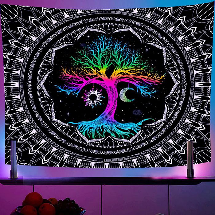 Mushroom Forest UV Reactive Tapestry Psychedelic... From Ywvanzon2025, &Price; | DHgate.Com - Image 3
