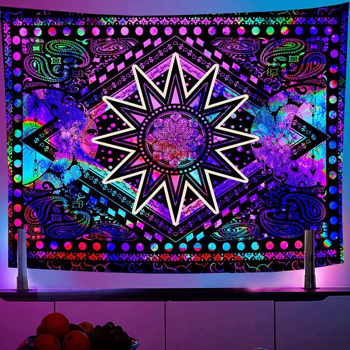Mushroom Forest UV Reactive Tapestry Psychedelic... From Ywvanzon2025, &Price; | DHgate.Com - Image 4