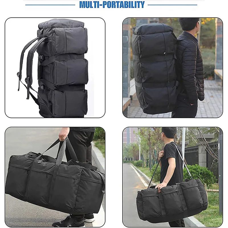 100L Camping Backpack For Men Large Travel Duffel 2 100L Camping Backpack For Men Large Travel Duffel - Image 2
