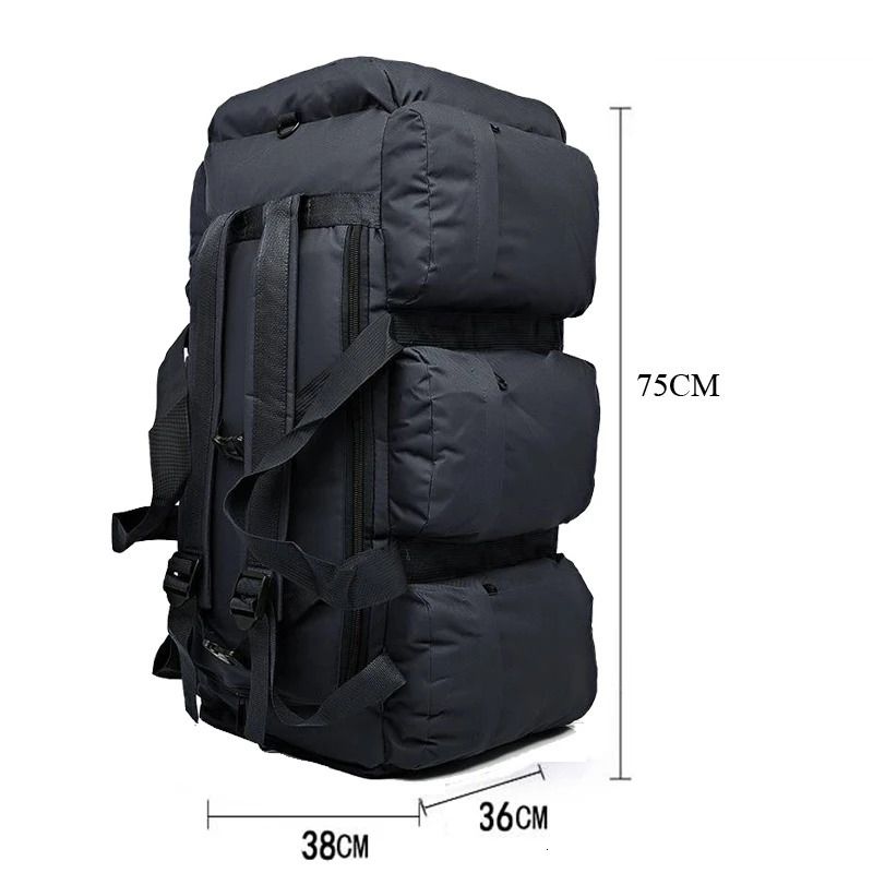 100L Camping Backpack For Men Large Travel Duffel 5 100L Camping Backpack For Men Large Travel Duffel - Image 5
