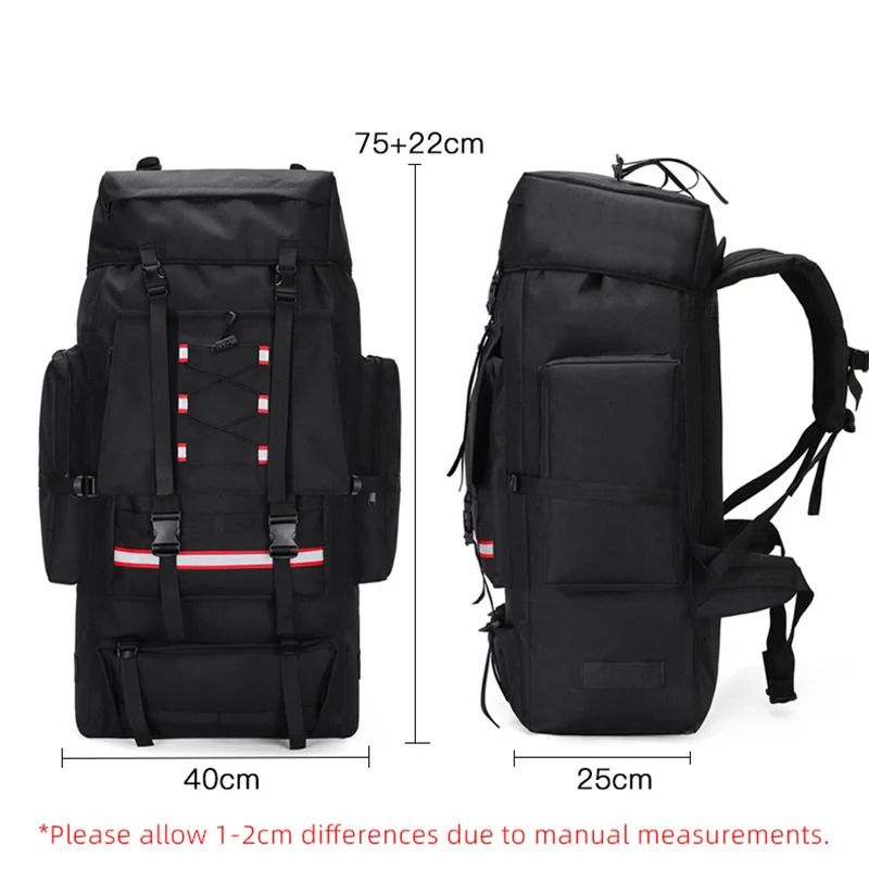130L Hiking Backpack For Men Large Travel Rucksack 3 130L Hiking Backpack For Men Large Travel Rucksack - Image 3