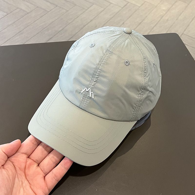 Assorted Mountain Embroidered Quick Drying Baseball Men's Women's Set Adjustable Breathable Sports Duck Tongue Hat Black_voghion.com