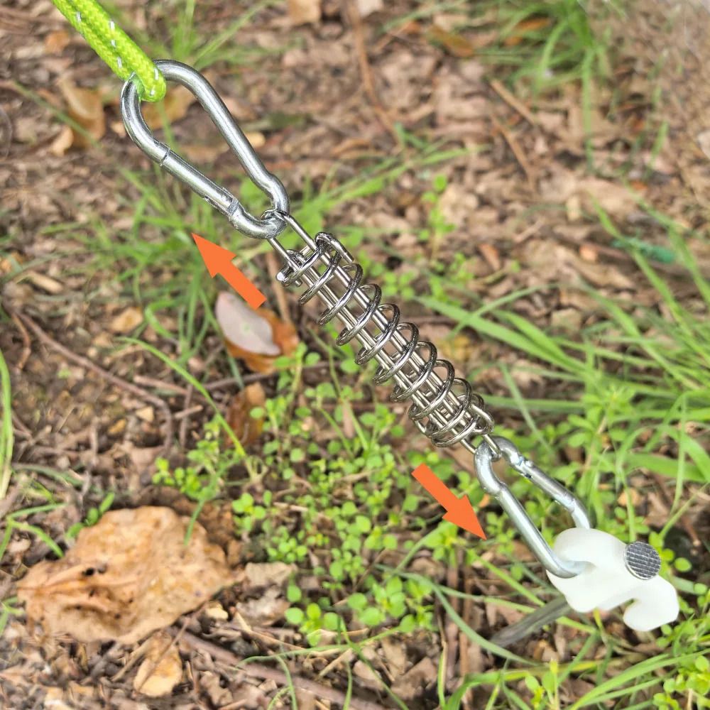 Camping Tent Cot Double Wind Rope With Spring Buckle, 5 Camping Tent Cot Double Wind Rope With Spring Buckle, - Image 5