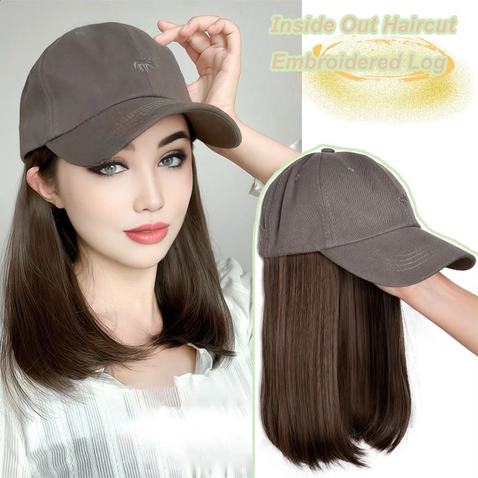 Synthetic12/16/18Inch 2024 2024 Duckweave Cap Straight Hair Inward
