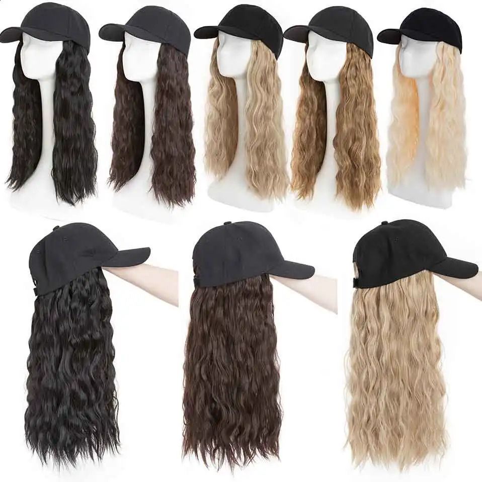 Cap Style Build Curly Baseball Wig