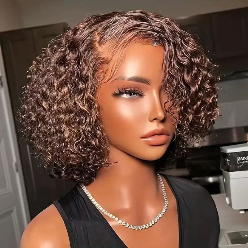 Synthetic Wig Fashionable lace lace small roll hand rolled wig