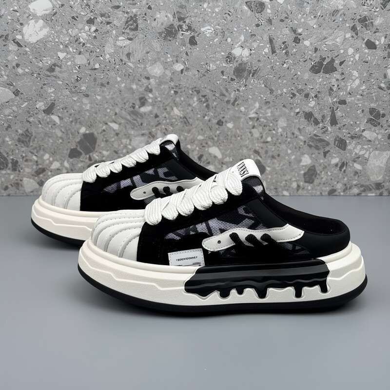 Loafers Canvas Wool Purple Unisex Men's Lightweight Slip Formal Basketball Up Zipper Wedge Heel Pointed Round Toe EVA_voghion.com
