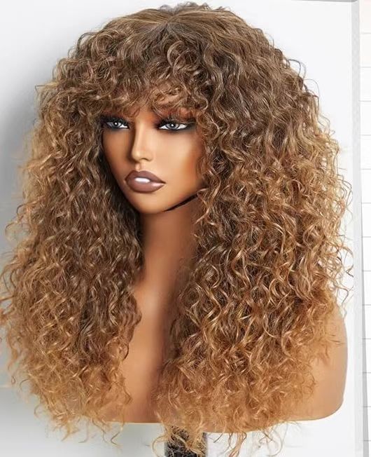 Synthetic Wig New Women's Wig Ladies' small curly wig Rose detail view 2