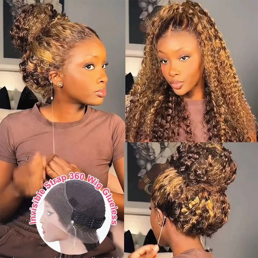 13x6 HD Lace Kinky Curly Front Wig view 2