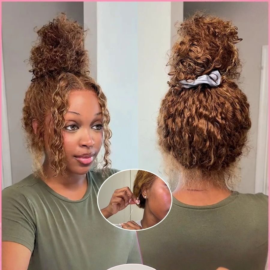 13x6 HD Lace Kinky Curly Front Wig