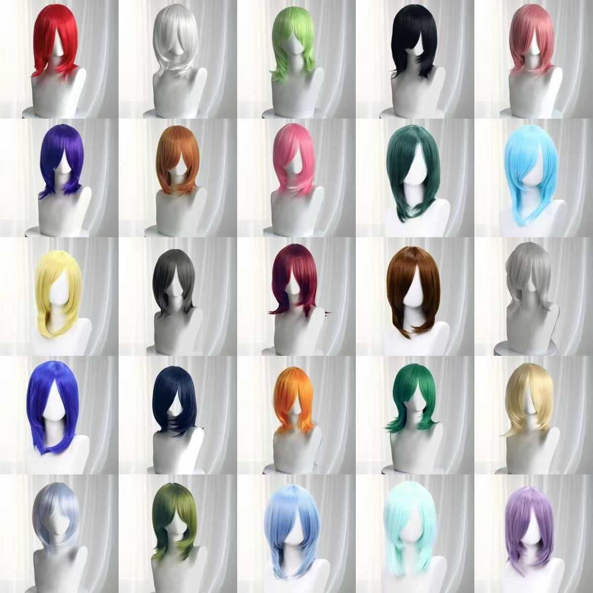 Cosplay wig bob style 40cm with side bangs medium-long view 2