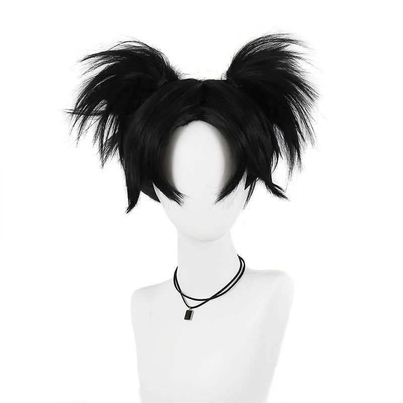 Mansen Jujutsu Kaisen cosplay wig with black explosive braided