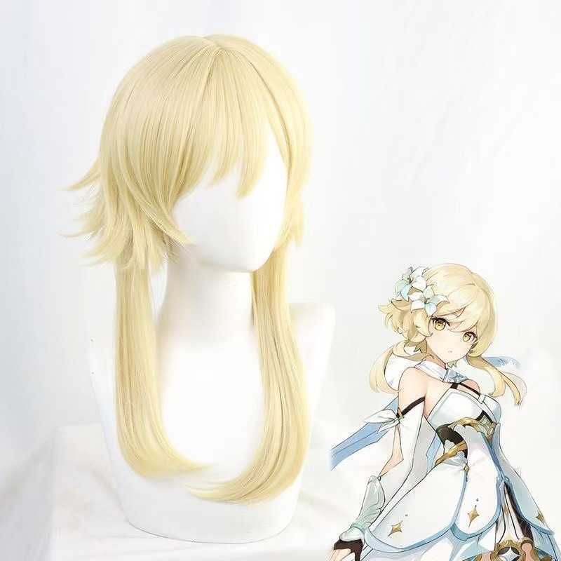 Silk Joy Genshin Impact New Version Lumine Cosplay Wig