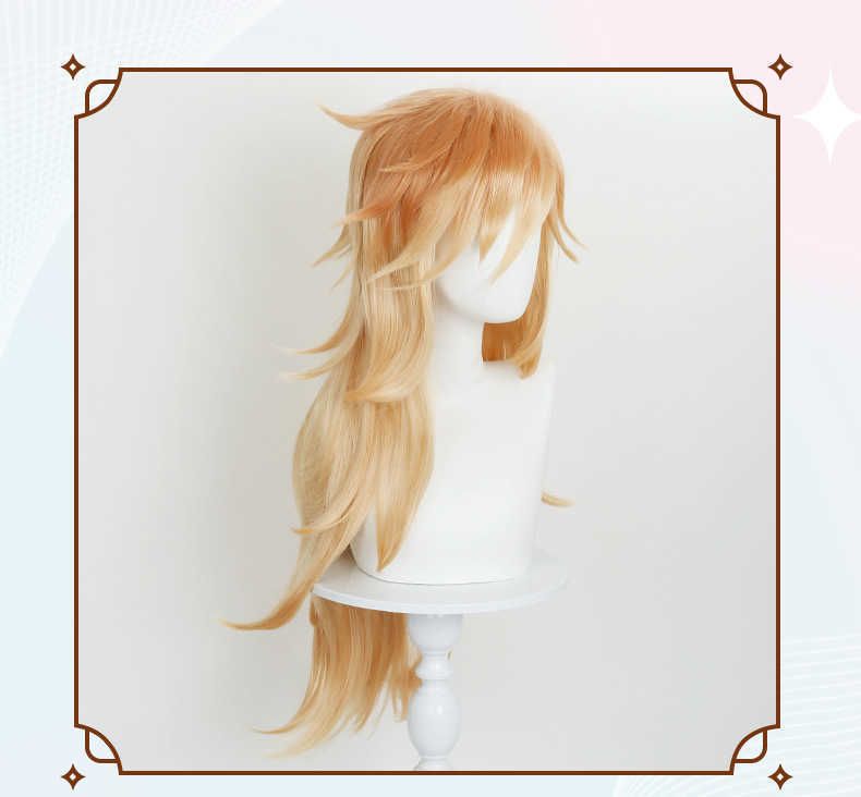 Douko Demon Slayer Douma cosplay wig layered gradient long detail view 3