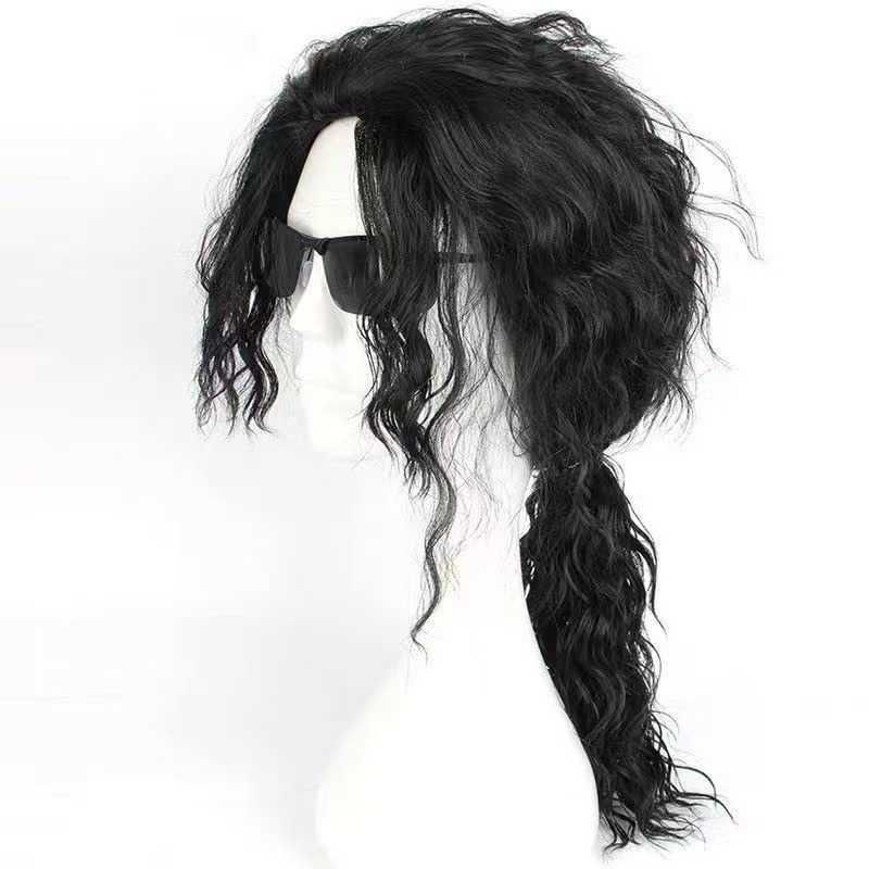 MJ Michael Jackson Wig Medium Length Specialized for Mechanical view 2