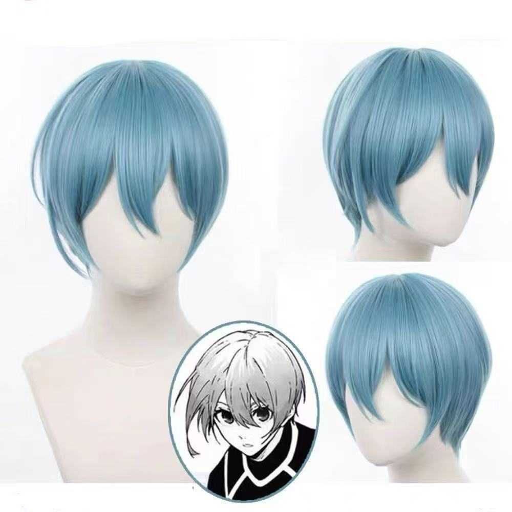 Silk Joy Blue Prison Ice-Woven Sheep Cosplay Wig Easy-to-Style