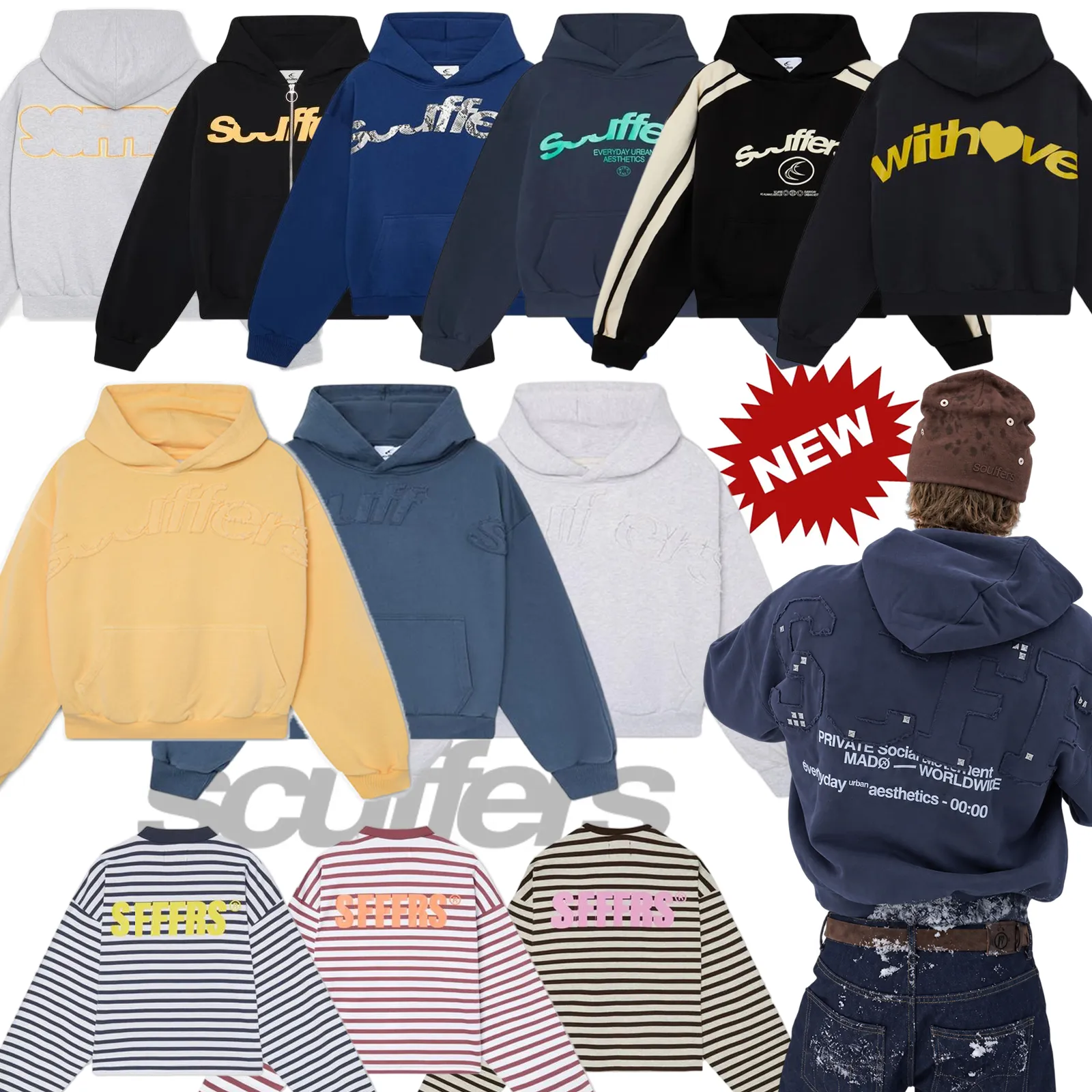Mens And Womens White Tech Fleece Scuff Hoodie,... Men's Sweatshirt | DHgate