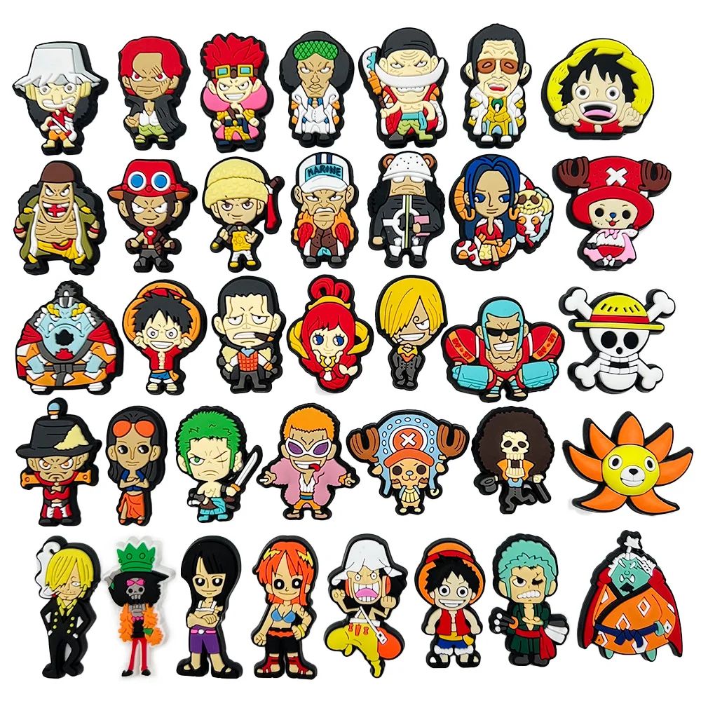 36-Piece Cartoon Shoe charms for a necklace - DIY PVC...
