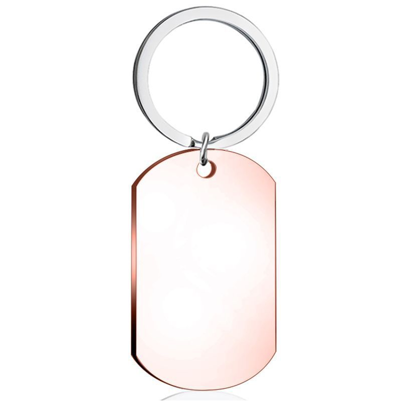 Blanco roségouden sleutelhanger