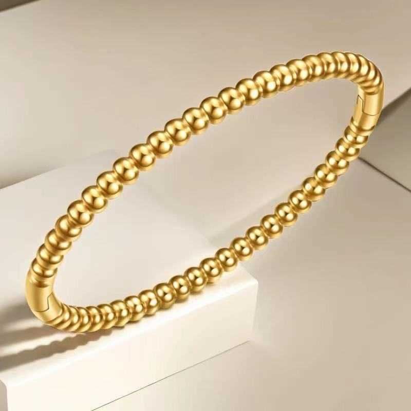 Bracciale con sfere d'oro 14-b-4