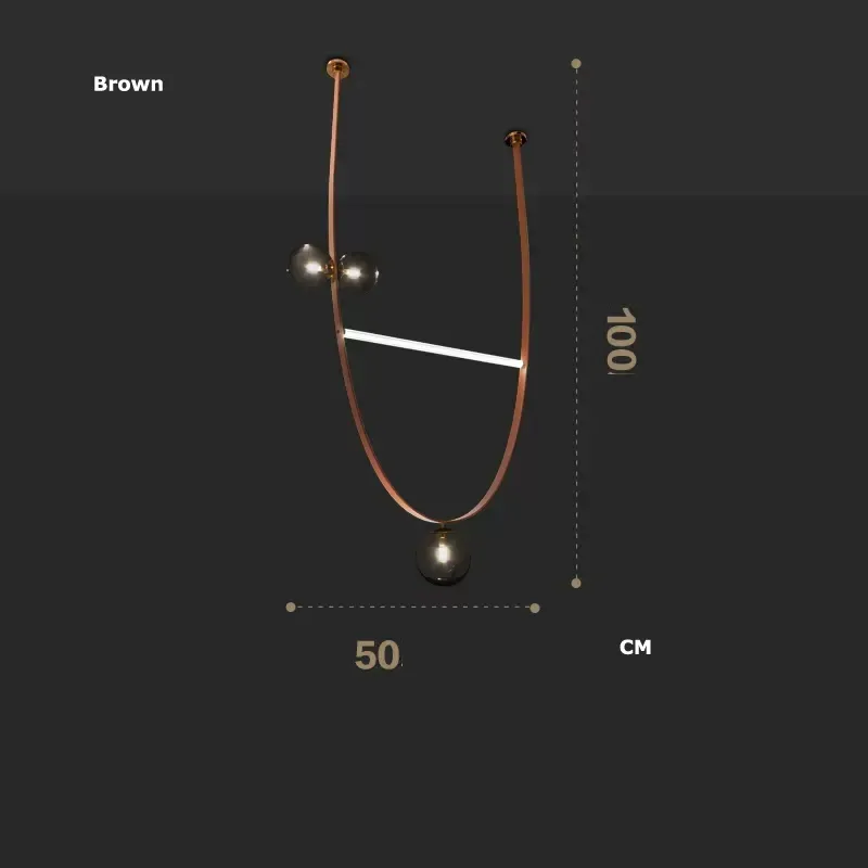 Sıcak açık kahverengi kemer 50 100cm