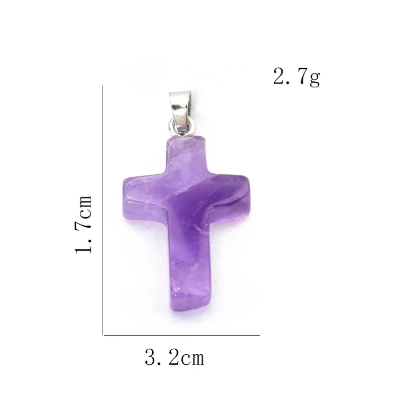 Cruz de ametista 1PC