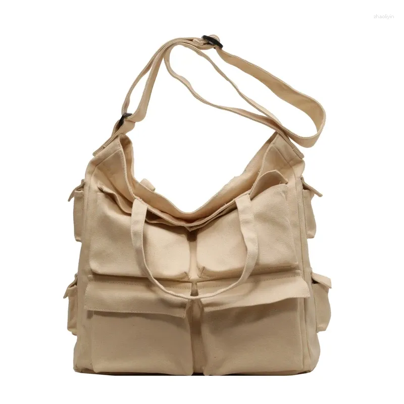 Beige Canvas Bag