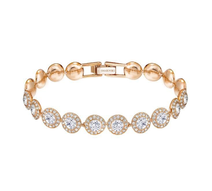 rosa guld-armband