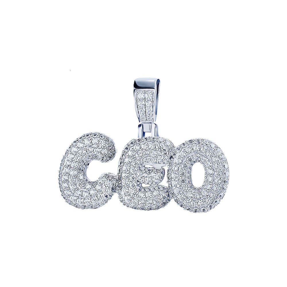 Platinum Plated-Iced Out Pendant Neckl