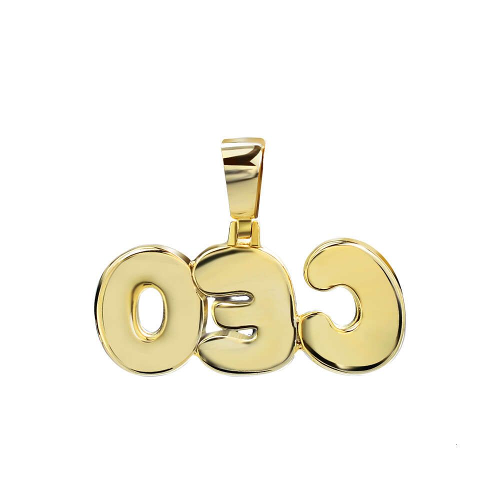 Gold Plated-Iced Out Pendant Necklace