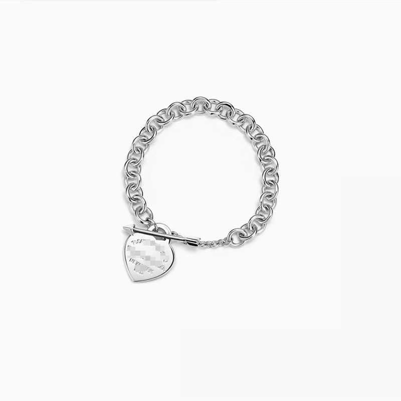 Bracciale con freccia a forma di cuore-16 cm