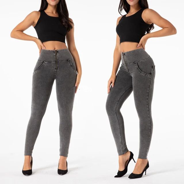 high waist gray