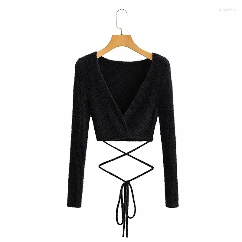 Black Wrap Cardigan