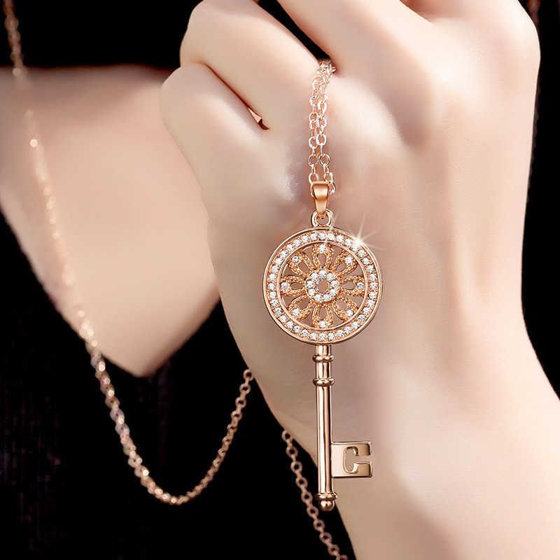 Key Necklace Rose Gold