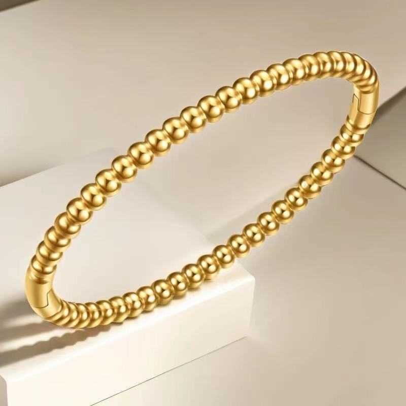 14-b-4 Gold Ball Bracelet