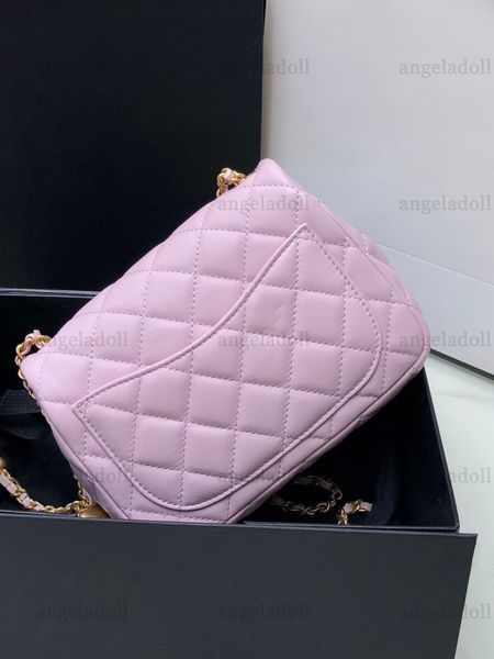 light pink real leather