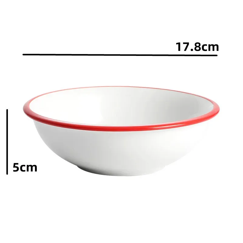 Red Soup Plate