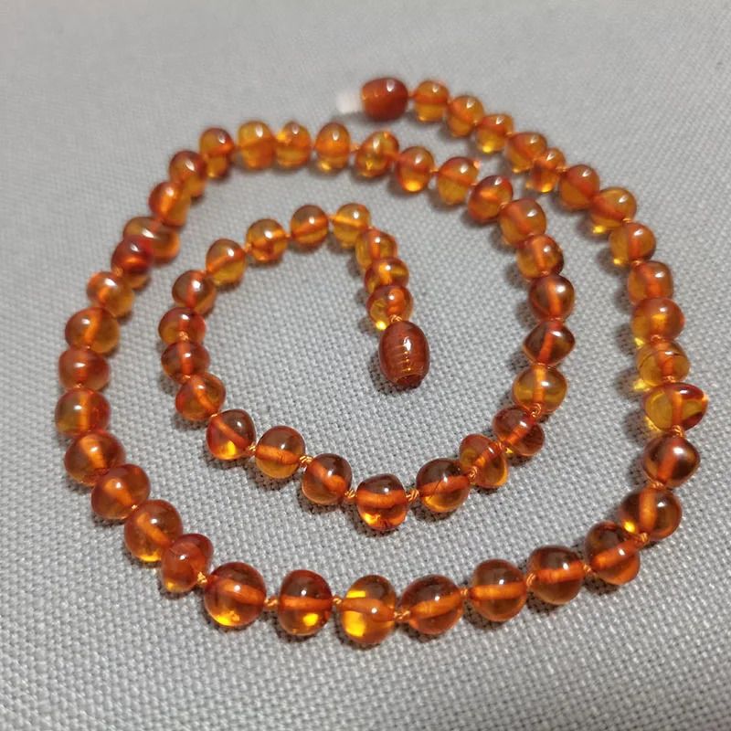 Cognac Amber-45cm Adult Necklace